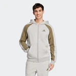 adidas Sportswear Kapuzensweatshirt M ESS CB FZ HD Hellgrau/Khaki/Grau/Beige