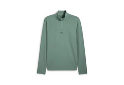 PUMA Sweatshirt CLOUDSPUN 1/4 ZIP Grün/Hellgrün