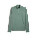 PUMA Sweatshirt CLOUDSPUN 1/4 ZIP Grün/Hellgrün