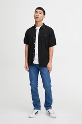 Blend Langarmhemd BHELLIOT SHIRT schwarz