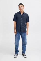 Blend Langarmhemd BHELLIOT SHIRT Blau/Dunkelblau/Hellblau