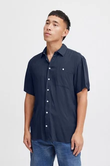 Blend Langarmhemd BHELLIOT SHIRT Blau/Dunkelblau/Hellblau