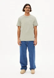 Armedangels T-Shirt MAARKOS POCKET Khaki/Dunkelgrün/Hellgrün