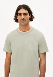 Armedangels T-Shirt MAARKOS POCKET Khaki/Dunkelgrün/Hellgrün