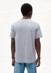 Armedangels T-Shirt MAARKOS POCKET Grau/Hellblau/Blau/Hellgrau