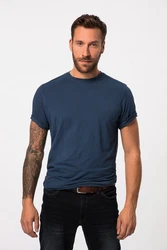 JP1880 T-Shirt Basic Rundhals Dunkelblau