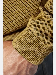 Jan Vanderstorm Strickpullover KEIMO Gelb/Dunkelgrün/Braun/Beige/Khaki