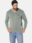 Jan Vanderstorm Strickpullover KEIMO Grün/Dunkelgrün