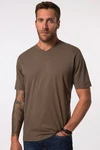 JP1880 T-Shirt Basic V-Ausschnitt Khaki/Dunkelgrün/Dunkelbraun/Grau