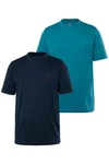 JP1880 Basic T-Shirt 2er-Pack Dunkelblau/Blau/Hellblau/Türkis JP1880 Basic T-Shirt 2er-Pack Dunkelblau/Blau/Hellblau/Türkis