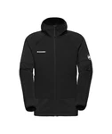 Mammut Fleecejacke Massone ML Hooded Jacket Schwarz/Dunkelrot