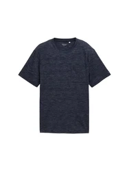TOM TAILOR T-Shirt Dunkelblau/Lila/Hellblau/Grau