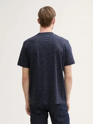 TOM TAILOR T-Shirt Dunkelblau/Lila/Hellblau/Grau
