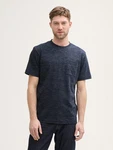 TOM TAILOR T-Shirt Dunkelblau/Lila/Hellblau/Grau