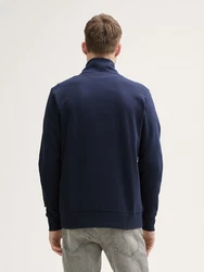 TOM TAILOR Sweatjacke Dunkelblau/Hellblau