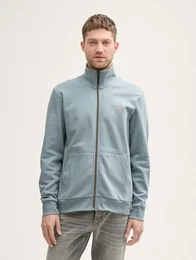 Sweatshirt Sweatjacke mit Stehkragen