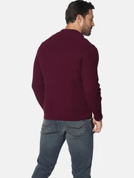 Jan Vanderstorm Strickjacke ONERVA Dunkelrot/Bordeaux
