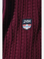 Jan Vanderstorm Strickjacke ONERVA Dunkelrot/Bordeaux