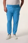 Men Plus Cargohose Cargo-Jogginghose Elastikbund Hellblau/Blau