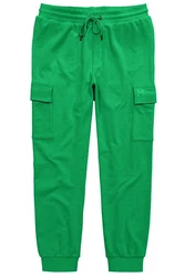 Men Plus Cargohose Cargo-Jogginghose Elastikbund Grün/Türkis/Neonfarben