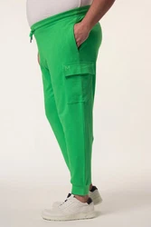 Men Plus Cargohose Cargo-Jogginghose Elastikbund Grün/Türkis/Neonfarben