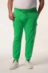 Men Plus Cargohose Cargo-Jogginghose Elastikbund Grün/Türkis/Neonfarben