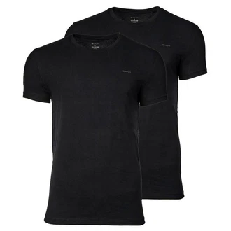 Gant T-Shirt C-NECK 2-PACK Schwarz/Dunkelblau/Grau