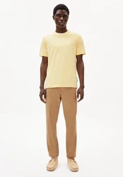 Armedangels T-Shirt JAAMES Gelb/Beige