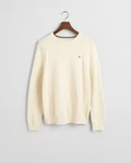 Gant Rundhalspullover Creme/Weiß/Khaki/Gelb