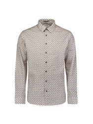 NO EXCESS Kurzarmhemd Beige/Khaki