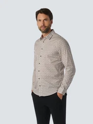 NO EXCESS Kurzarmhemd Beige/Khaki