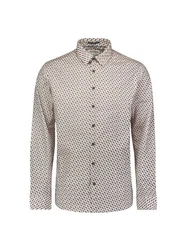 NO EXCESS Kurzarmhemd Beige/Khaki