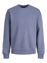 Jack & Jones Sweatshirt POPS SWEAT CREW NECK Dunkelblau/Blau/Grau