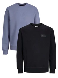 Sweatshirt POPS SWEAT CREW NECK Sweatpullover Casual Basic Shirt Unifarben Baumwollmischung
