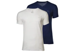 GANT Herren V-NECK T-SHIRT 2-PACK Blau/Dunkelblau/Hellblau