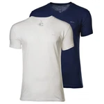 GANT Herren V-NECK T-SHIRT 2-PACK Blau/Dunkelblau/Hellblau