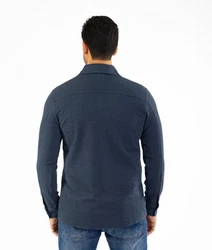 Denim Distriqt Langarmhemd Lässiges Herren Überhemd mit hohem Stretchanteil Indigo