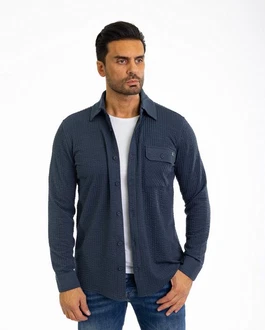 Denim Distriqt Langarmhemd Lässiges Herren Überhemd mit hohem Stretchanteil Indigo Denim Distriqt Langarmhemd Lässiges Herren Überhemd mit hohem Stretchanteil Indigo