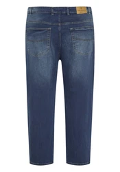 Oklahoma Jeans Straight-Jeans Dunkelblau/Blau/Hellblau