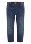 Oklahoma Jeans Straight-Jeans Dunkelblau/Blau/Hellblau