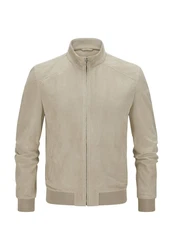 Milestone Lederjacke MSToledo Khaki/Beige/Braun