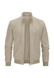 Milestone Lederjacke MSToledo Khaki/Beige/Braun