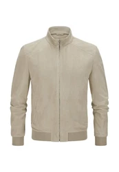 Milestone Lederjacke MSToledo Khaki/Beige/Braun