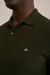 WE Fashion Poloshirt Khaki/Dunkelgrün/Beige/Grün/Dunkelbraun