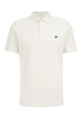 WE Fashion Poloshirt Khaki/Creme/Beige/Weiß/Rot