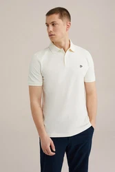 WE Fashion Poloshirt Khaki/Creme/Beige/Weiß/Rot