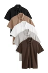 Next Poloshirt 5er-Pack Kurzarm-Poloshirts aus Jersey Beige/Braun/Dunkelbraun Next Poloshirt 5er-Pack Kurzarm-Poloshirts aus Jersey Beige/Braun/Dunkelbraun