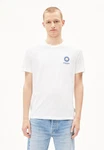 Armedangels Print-Shirt JAAMES COLORED Weiß/Creme