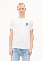 Armedangels Print-Shirt JAAMES COLORED Weiß/Creme