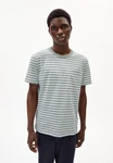 Armedangels T-Shirt MAARKOS POCKET STRIPES Grün/Hellgrün/Dunkelgrün/Weiß/Grau